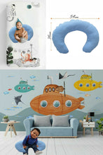 Load image into Gallery viewer, Baby Blue Nursing Pillow