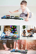 Load image into Gallery viewer, Vintage Die-Cast Truck Transporter and Cars Set - Blue