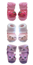 Load image into Gallery viewer, Baby Girl 3D Socks - Set of 3