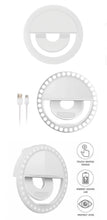 Load image into Gallery viewer, Smartphone LED Ring Light and Flexible Tripod Set - White
