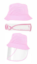 Load image into Gallery viewer, Kids Bucket Hat With Removable Visor - Pink