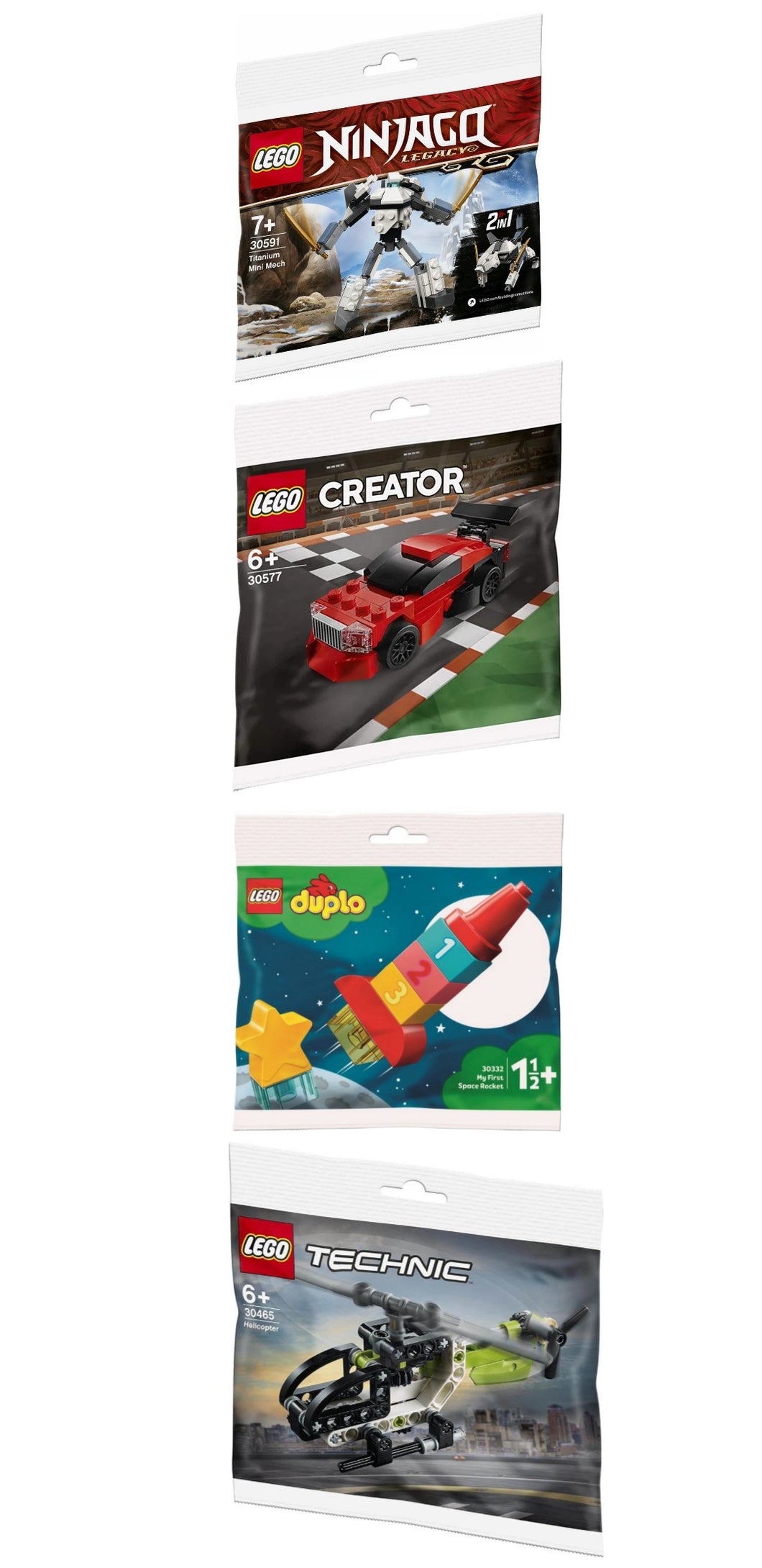 Boys Lego Polybags Bundle- Pack of 4