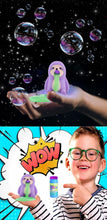 Load image into Gallery viewer, Slime Slurping Puking Squeeze Animal Toy With Bubbles - Bob Sloth
