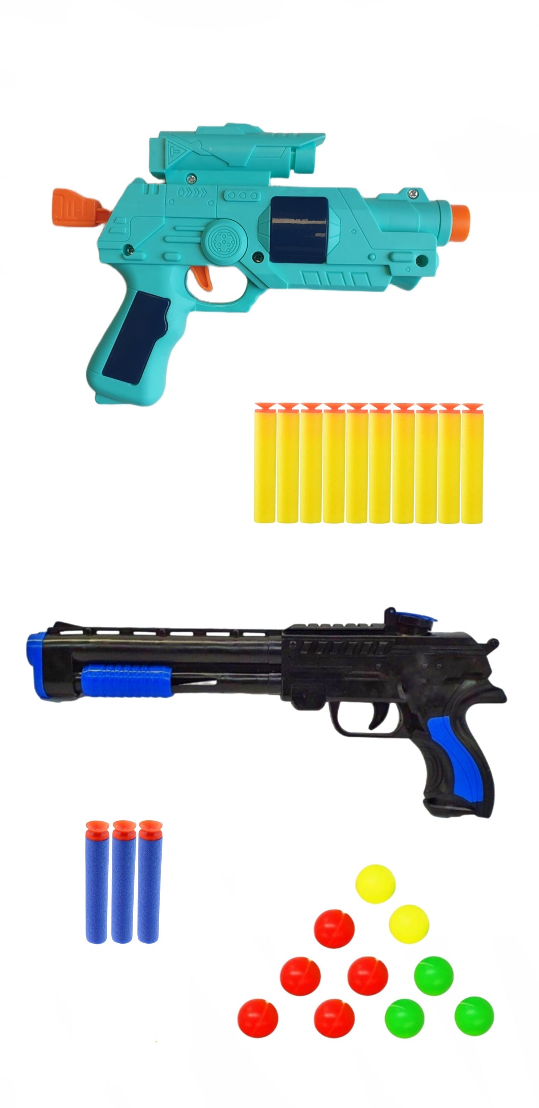 Kids Soft Bullet Guns - Set of 2