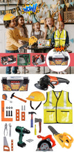 Load image into Gallery viewer, Kids Pro Power Tool Toy Play Set - 36 Piece

