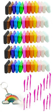 Load image into Gallery viewer, Mega 60 Colour Air Dry Non-Toxic Modeling Clay Play Dough + Cloud Key Ring
