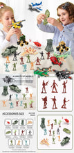 Load image into Gallery viewer, Kids Military Play Set - Soldiers, Aircraft &amp; All Terrain Vehicles
