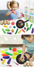 Load image into Gallery viewer, 30 Piece Pretend Play Food Frying Pan Set And Kitchen Accessories
