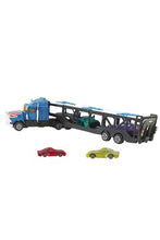 Load image into Gallery viewer, Vintage Die-Cast Truck Transporter and Cars Set - Blue
