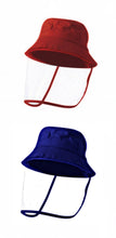 Load image into Gallery viewer, Set of 2 Kids Bucket Hats With Visors - Red and Navy
