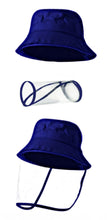 Load image into Gallery viewer, Set of 2 Kids Bucket Hats With Visors - Red and Navy
