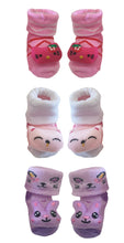 Load image into Gallery viewer, Baby Girl 3D Socks - Set of 3
