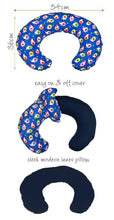 Load image into Gallery viewer, Kika Baby Shark Nursing Pillow - Navy
