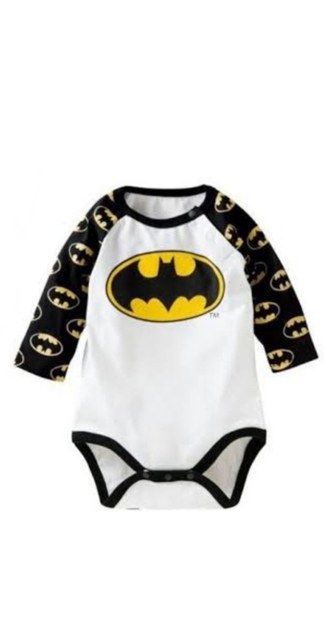 Batman Baby Grower - Long Sleeve - 0/6Months