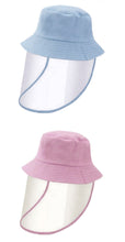 Load image into Gallery viewer, Set of 2 Kids Bucket Hats With Visors - Light Blue and Pink
