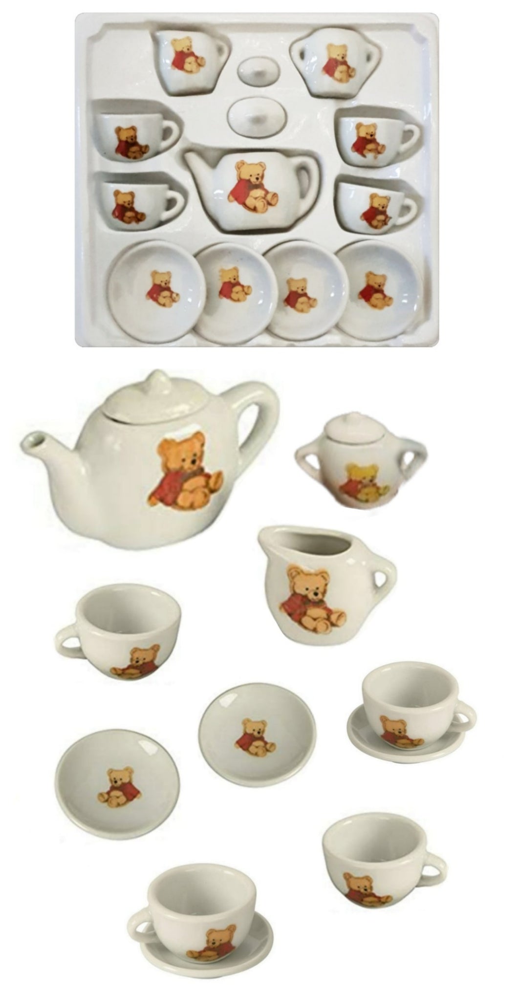 Teddy Bear Tea Set - Porcelain