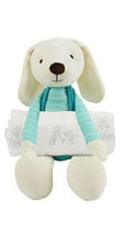 Load image into Gallery viewer, Newborn Baby Gift Set Plush Rabbit and Muslin Receiving Blanket - Teal
