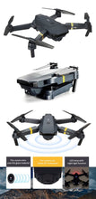 Load image into Gallery viewer, Foldable Pro 4k Micro Drone Kit - Includes Power Bank and AA Batteries For Remote
