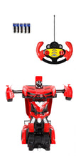Load image into Gallery viewer, Red Transformer Remote Control Car - Transforms From Robot To Car And Back
