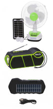 Load image into Gallery viewer, Solar Fan &amp; Solar MP3/USB Radio - Combo
